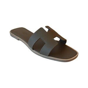 Hermes Oran Sandals Etoupe